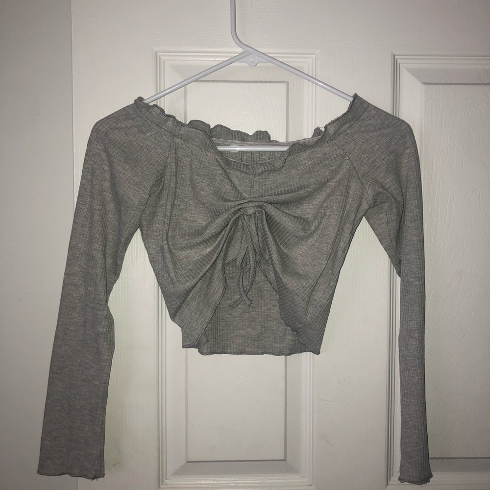 Long sleeve crop top